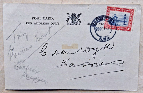 Sud west africa 1931 ferrovia - west,