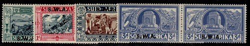 Sud west africa - africa, sg105-108
