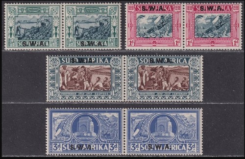 Sud west africa sg105 - sg105/108, 1938
